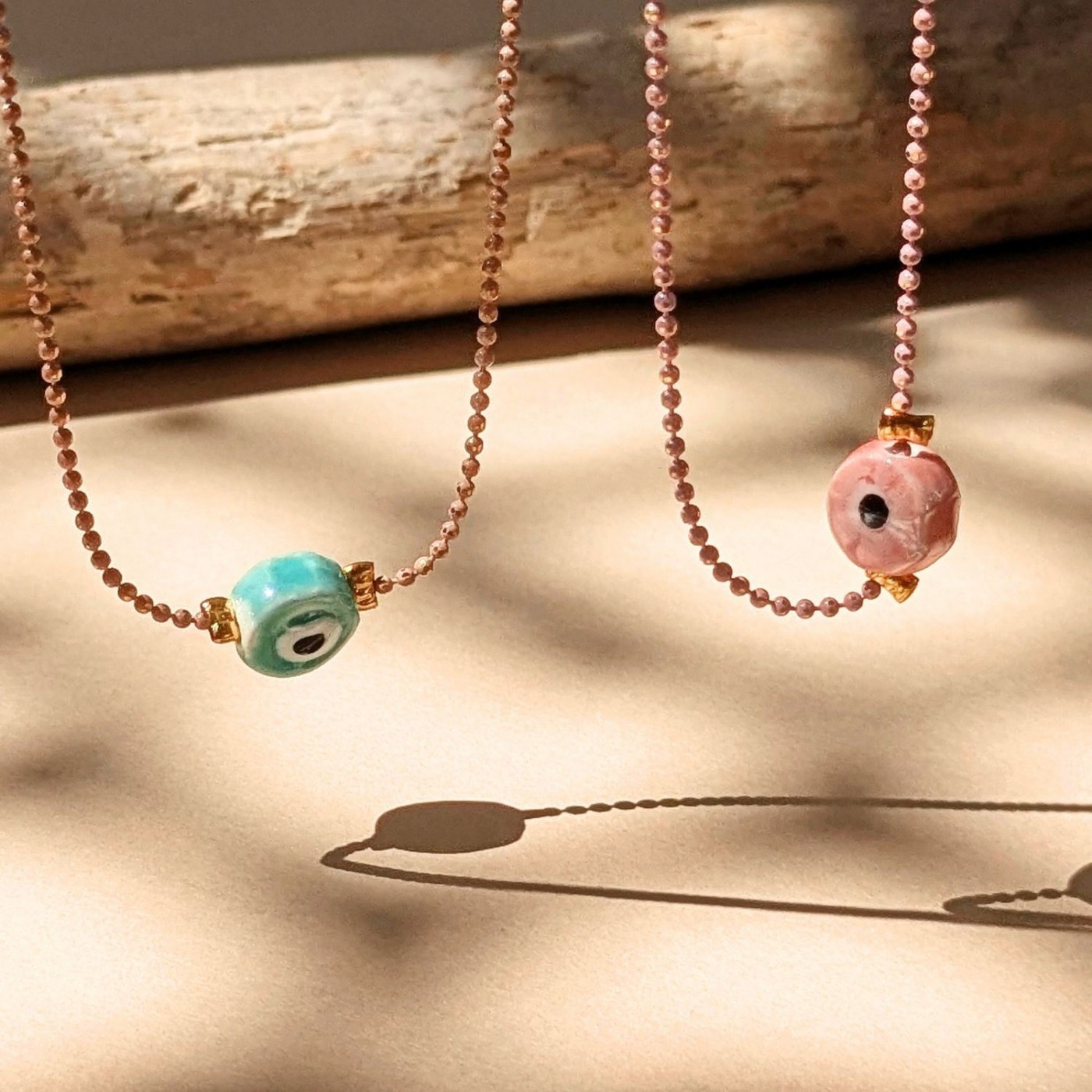 Chain Necklace with Evil Eye — Necklaces from Toolittle — additional view 3