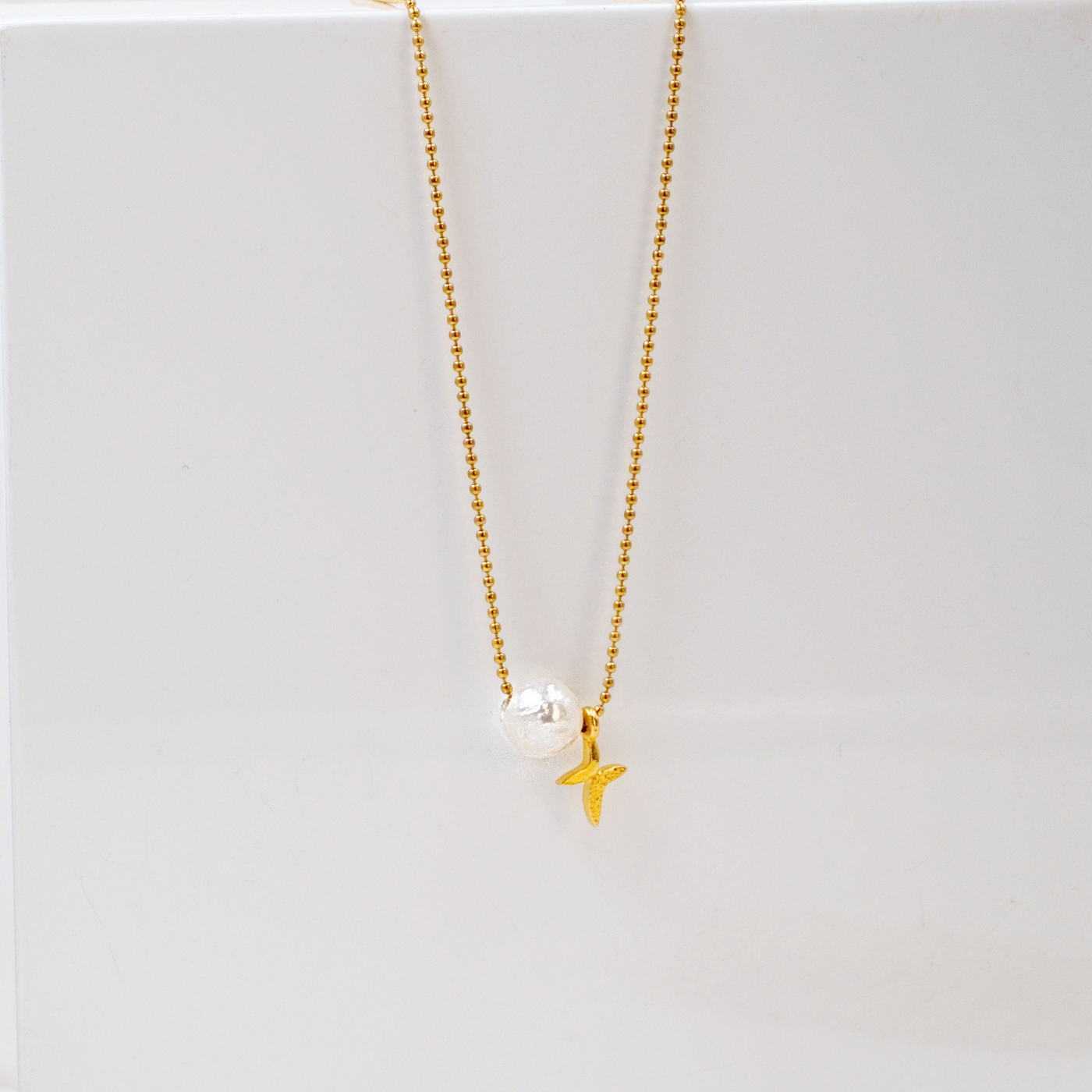Pearl & Cross short necklace — Necklaces from Toolittle — additional view 4