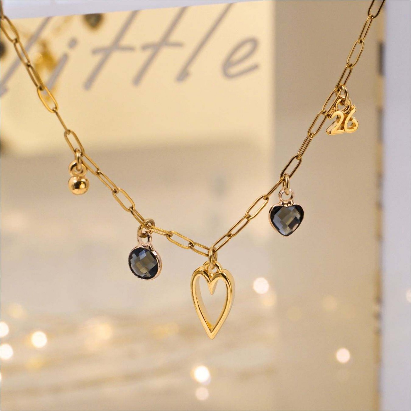 2026 Lucky Bracelet: Crystals & Metal Heart — Pendants & charms from Toolittle — additional view 2