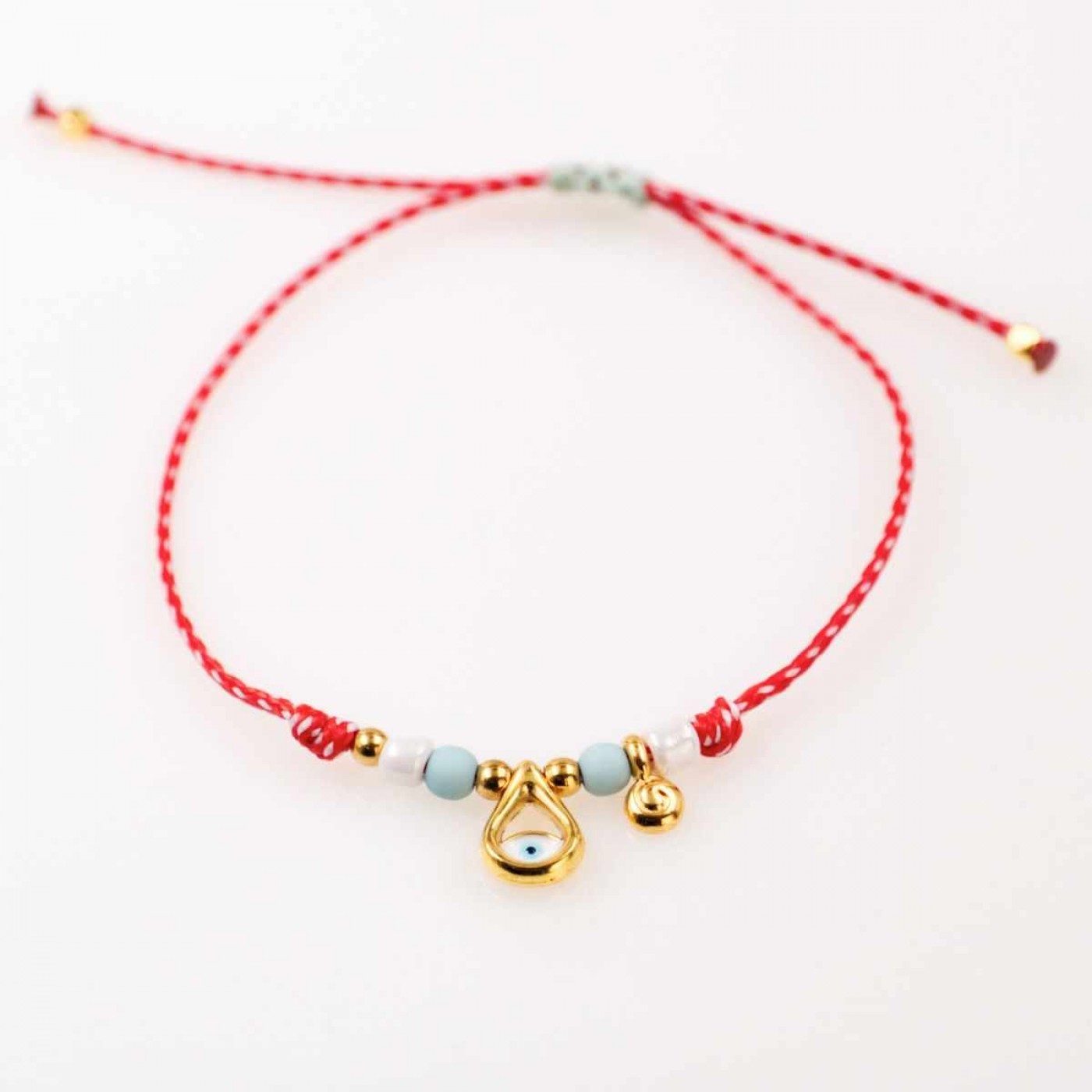 Women’s Martaki Bracelet with Evil Eye Drop | Handmade — Bracelets from Toolittle — additional view 3
