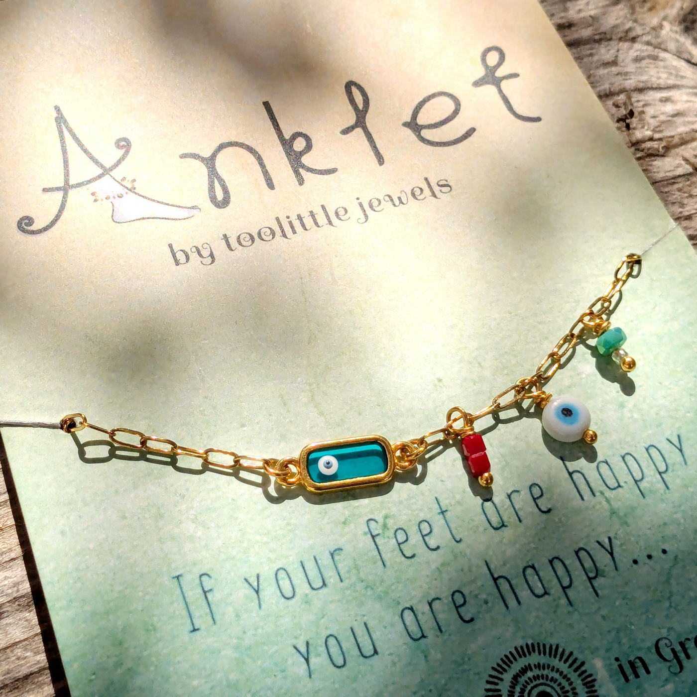 Evil Eye Ankle Bracelet — Anklets from Toolittle — additional view 4