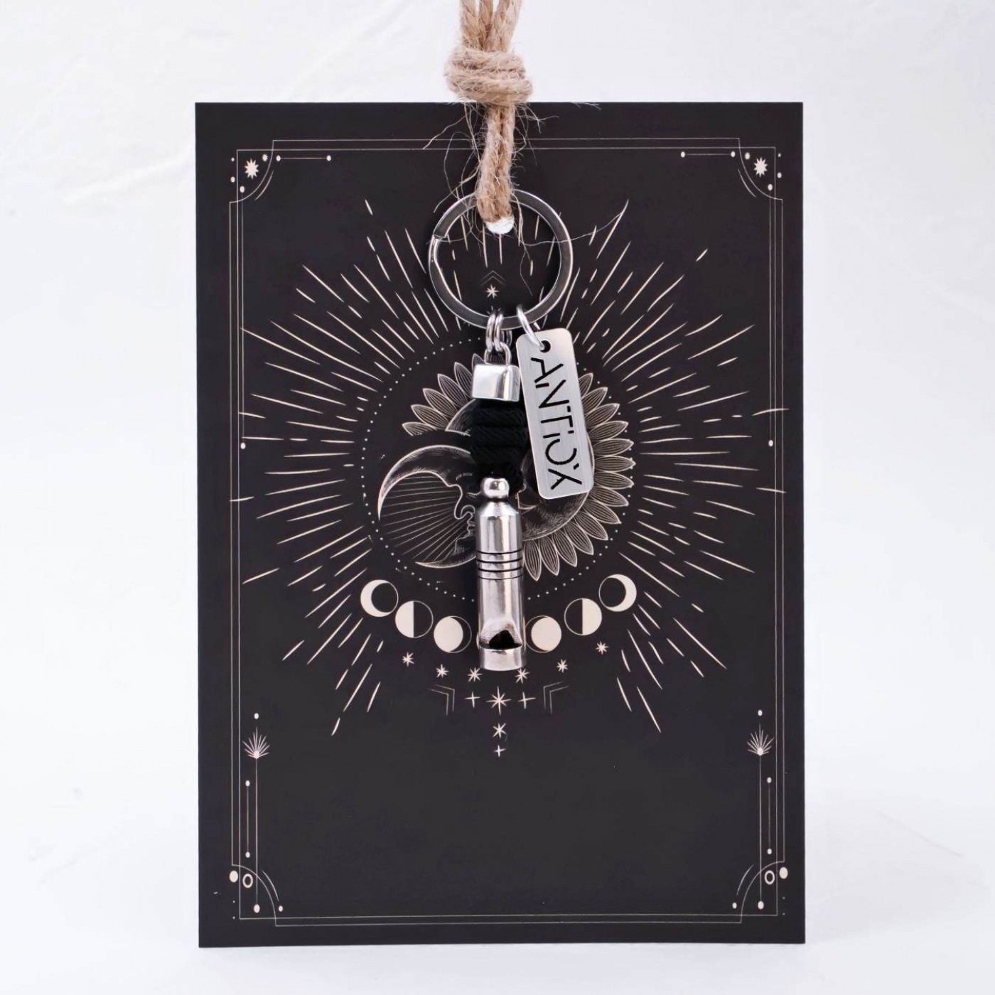 Men’s Keychain with Metal Whistle — Pendants & charms from Toolittle — additional view 2