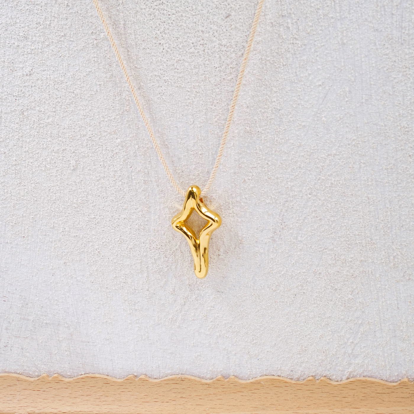 Organic Pendant Cross Necklace — Necklaces from Toolittle — additional view 4