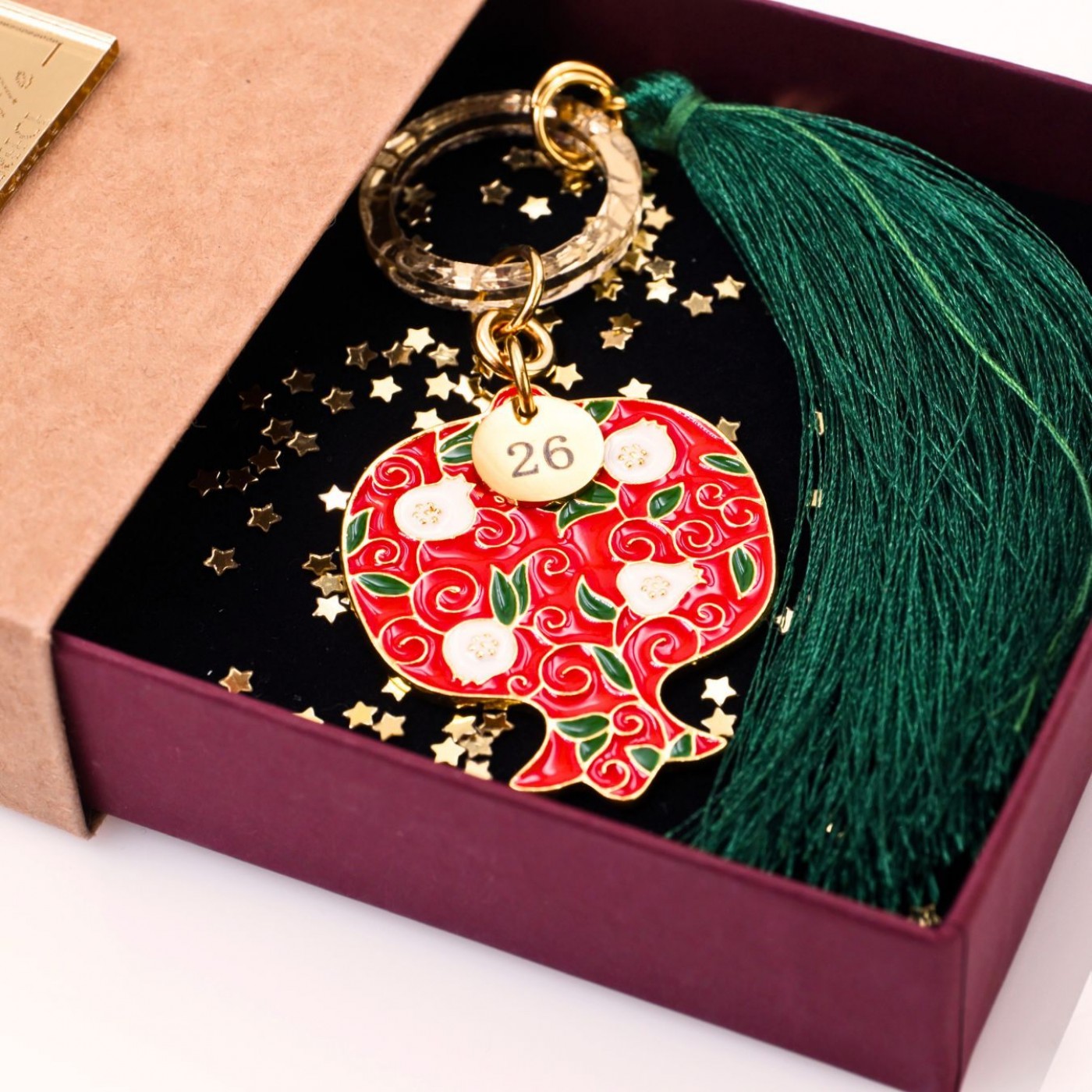 2026 Pomegranate Lucky Charm in a Gift Box — Pendants & charms from Toolittle — additional view 4