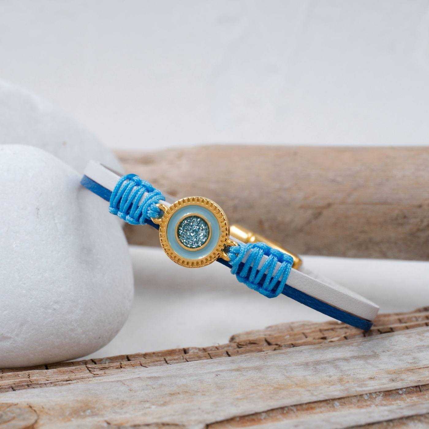 Glittered Enamel Leather Bracelet — Bracelets from Toolittle — additional view 3