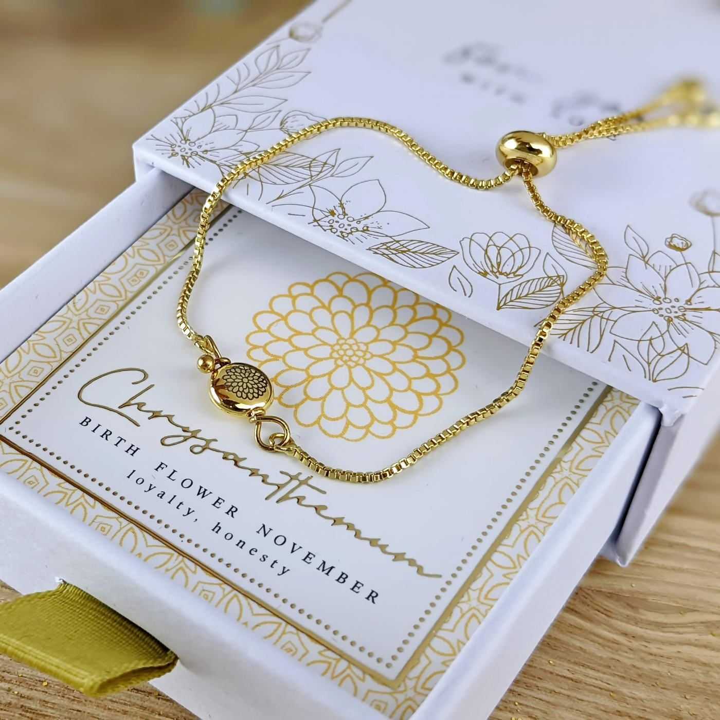 Birth Flower Bracelet - November — Bracelets from Toolittle — additional view 3