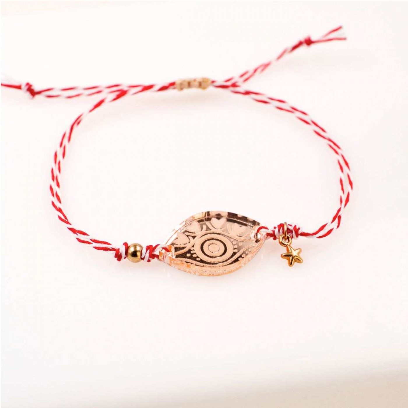 Women’s Martaki Bracelet: Plexiglass Evil Eye — Bracelets from Toolittle — additional view 2