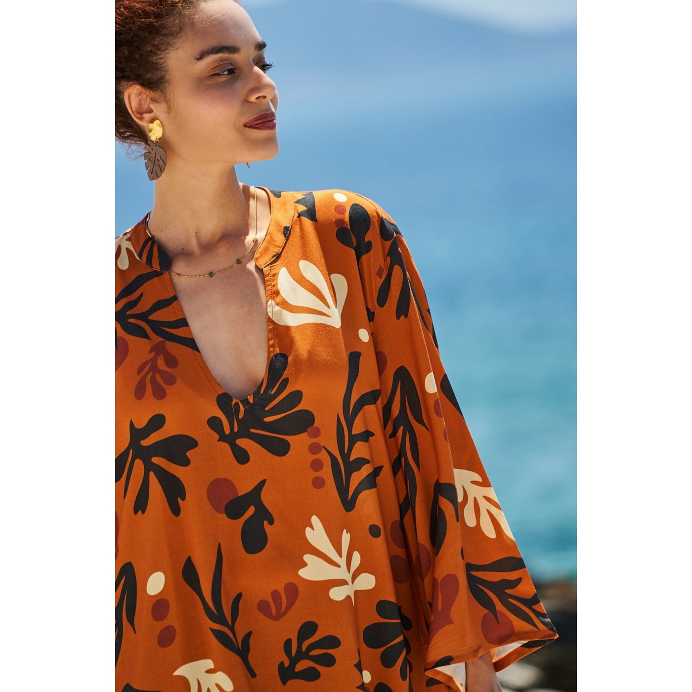 KOKKOSAMMOU Short Boho Kaftan Africa — Dresses from Toolittle — additional view 3