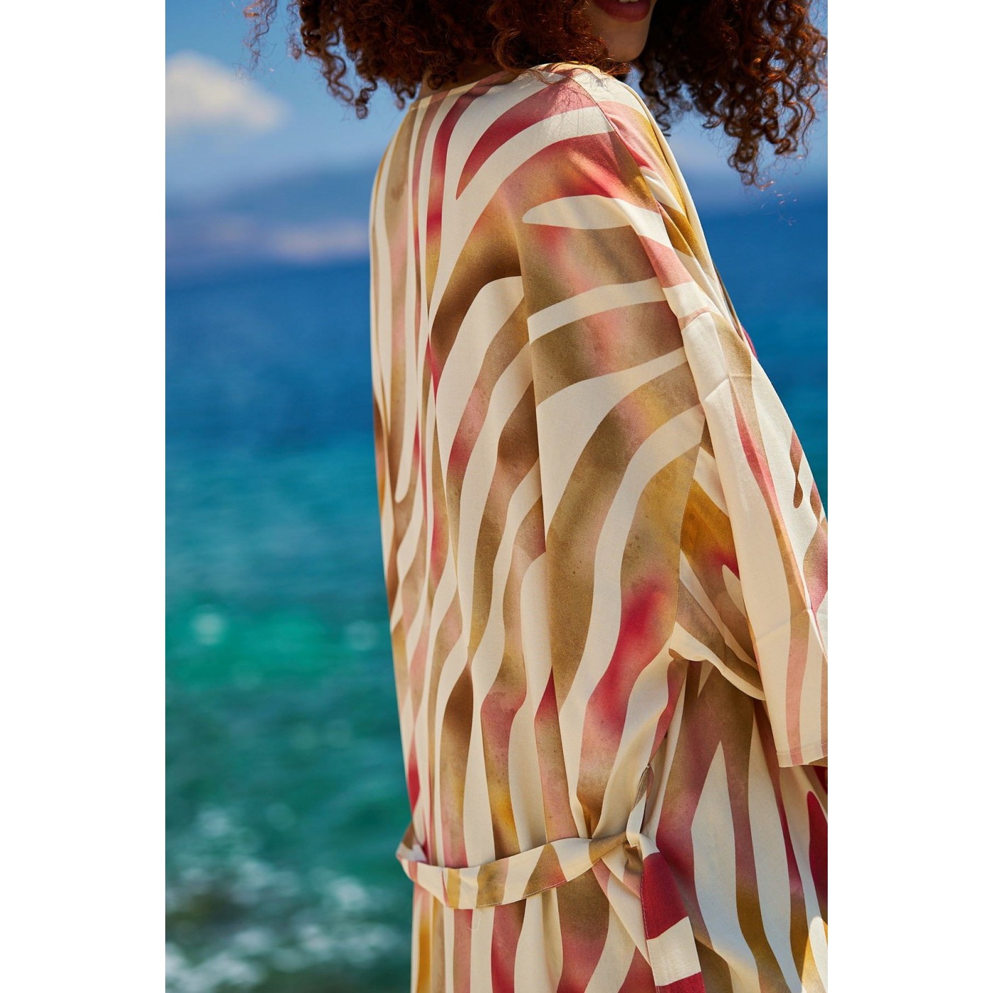 KOKKOSAMMOU Maxi caftan - kimono Paros — Dresses from Toolittle — additional view 2