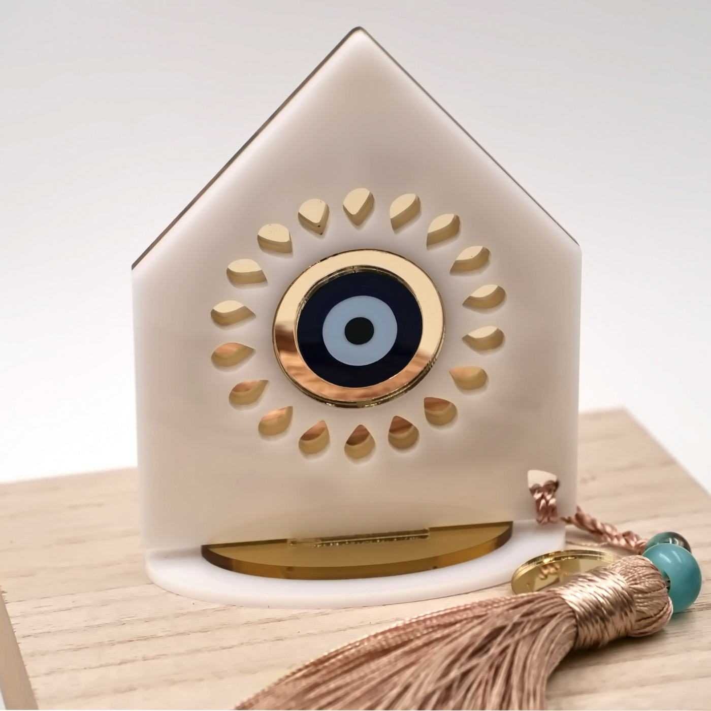 Plexiglass Lucky Charm "House with Evil Eye"