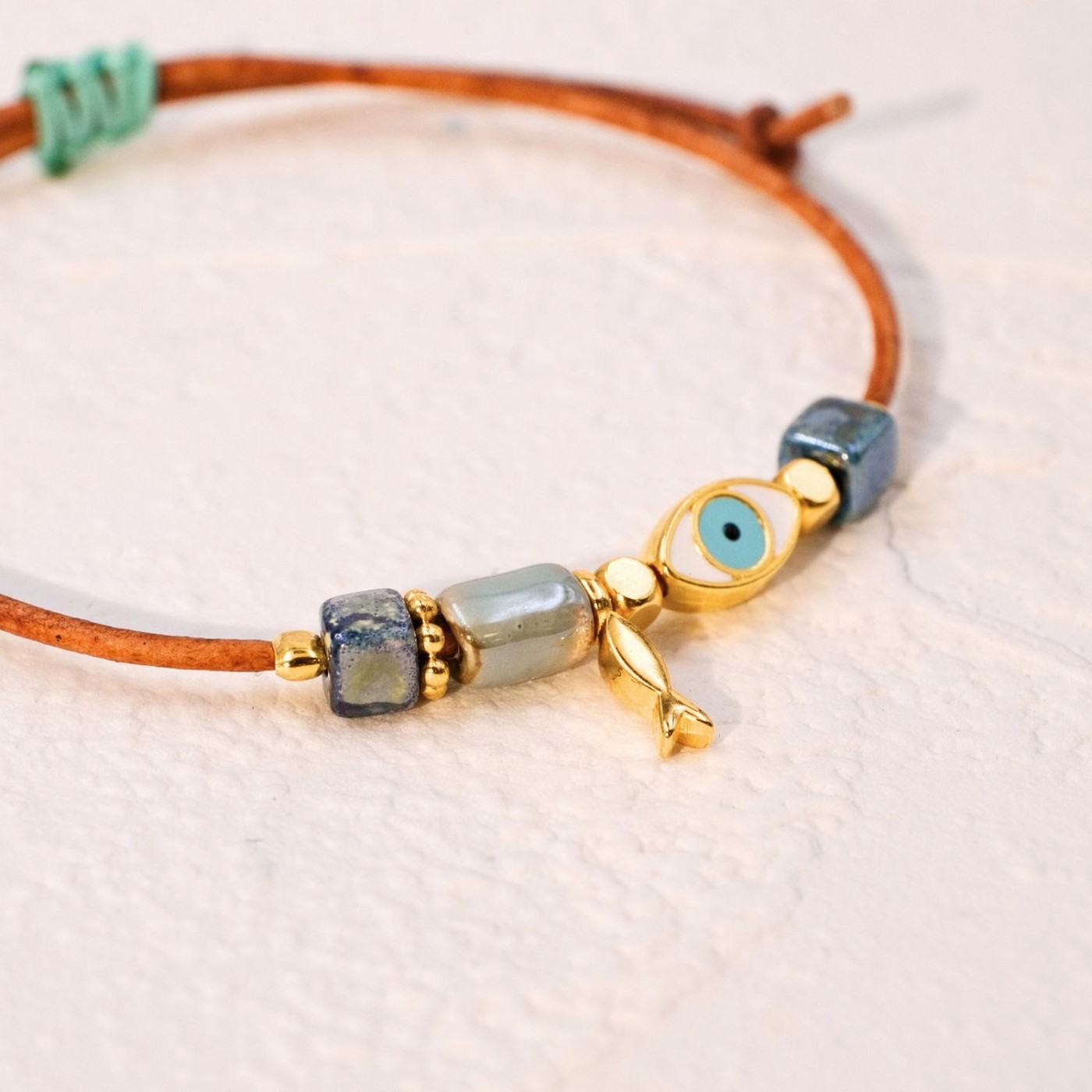 Makrame Bracelet with Evil Eye — Bracelets from Toolittle — additional view 6