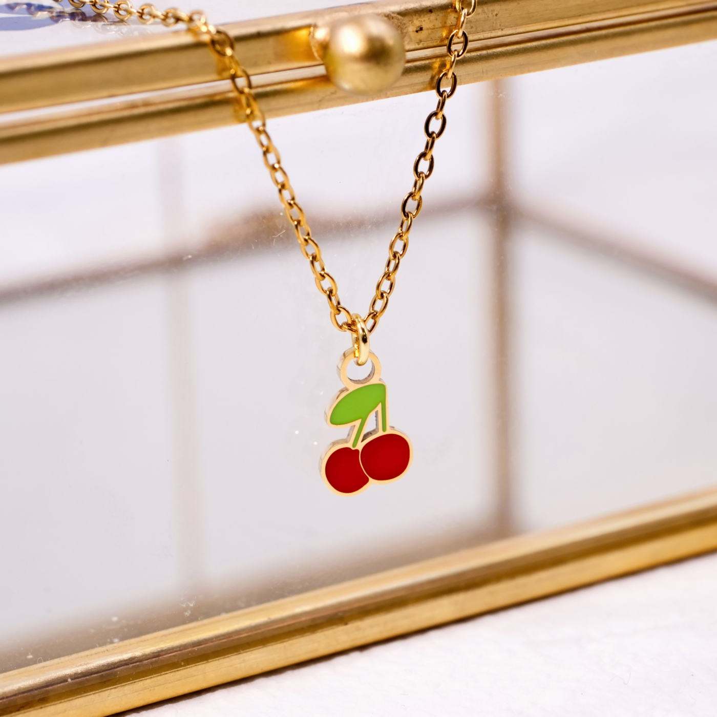 Cherries Inox Chain Necklace — Necklaces from Toolittle — additional view 4