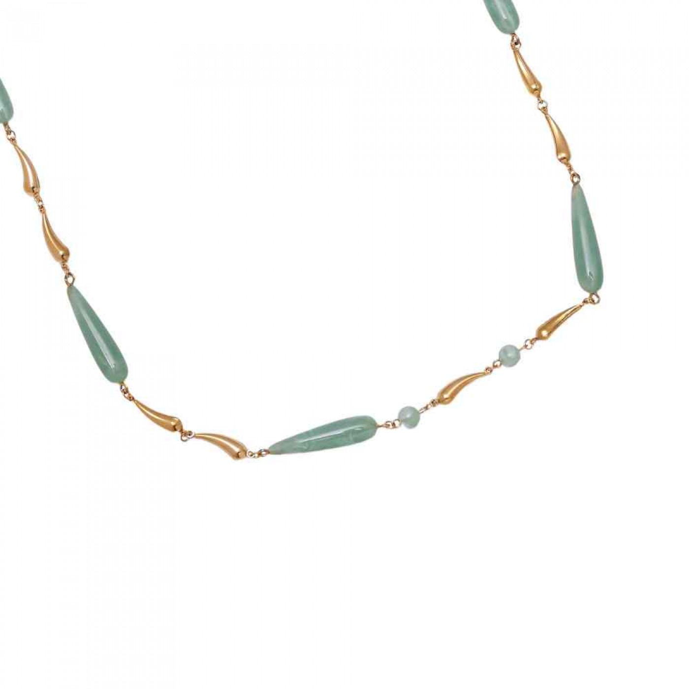 Long Necklace with Resin Drops - Stainless Steel | Veraman — Necklaces from Toolittle — additional view 3