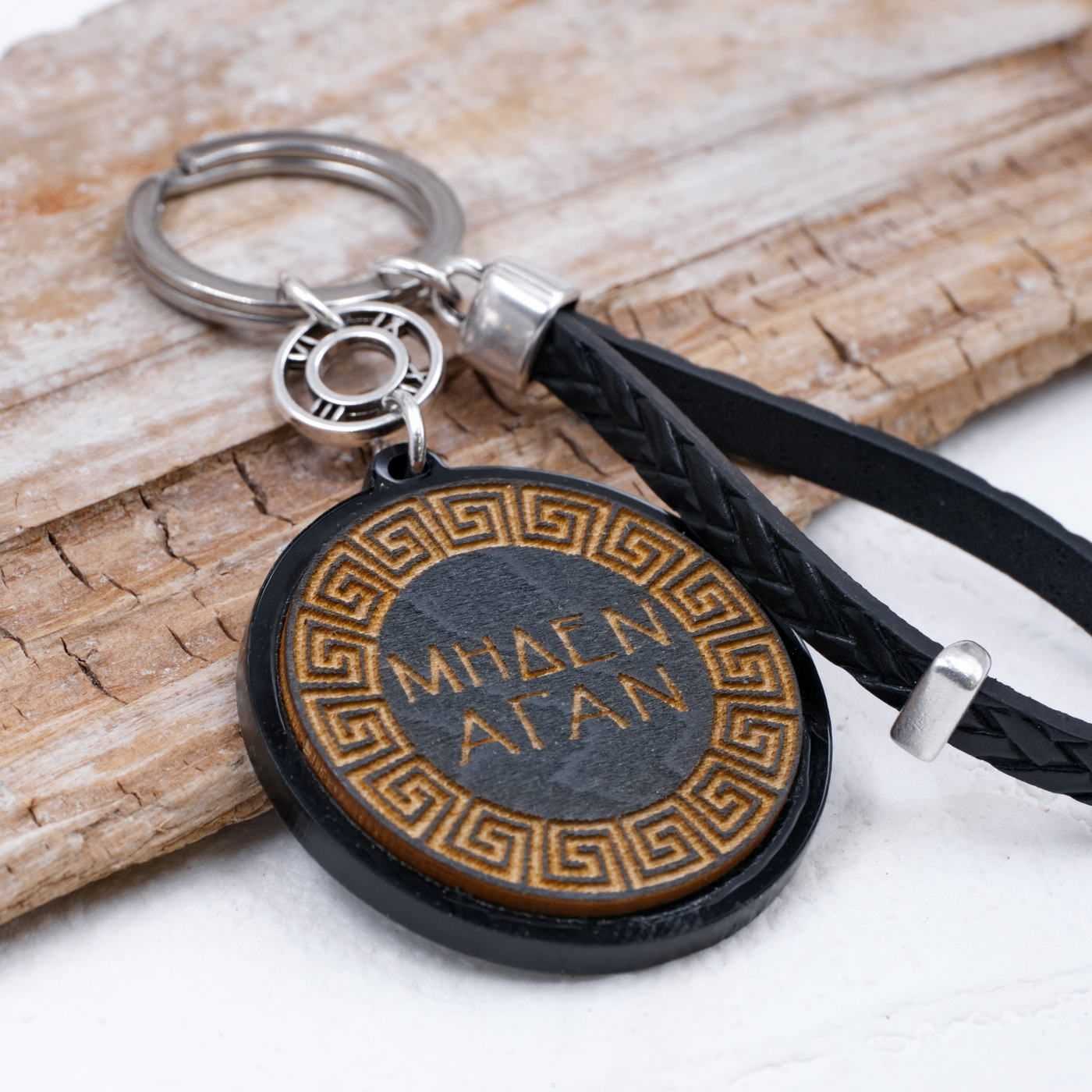 Men's Keychain made of Leather — Pendants & charms from Toolittle — additional view 2