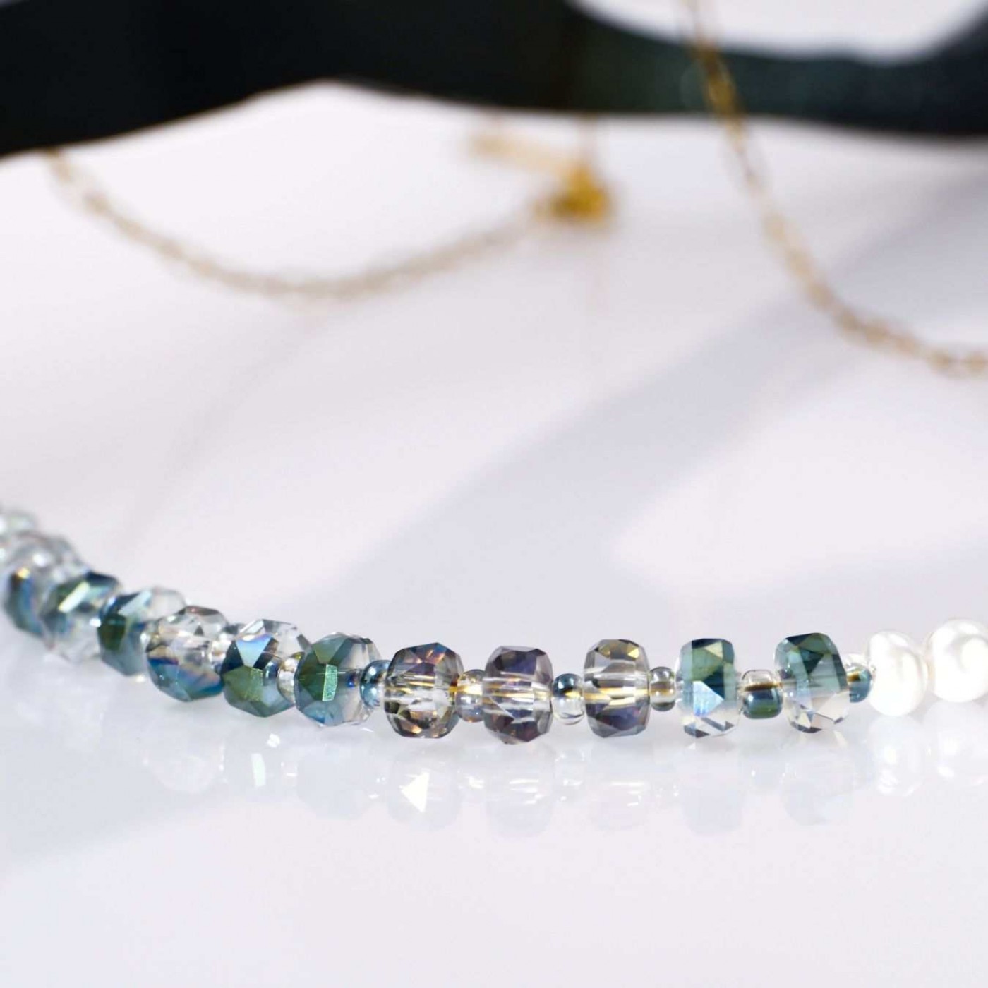 Handmade Necklace: Crystals & Fresh Water Pearls — Necklaces from Toolittle — additional view 4