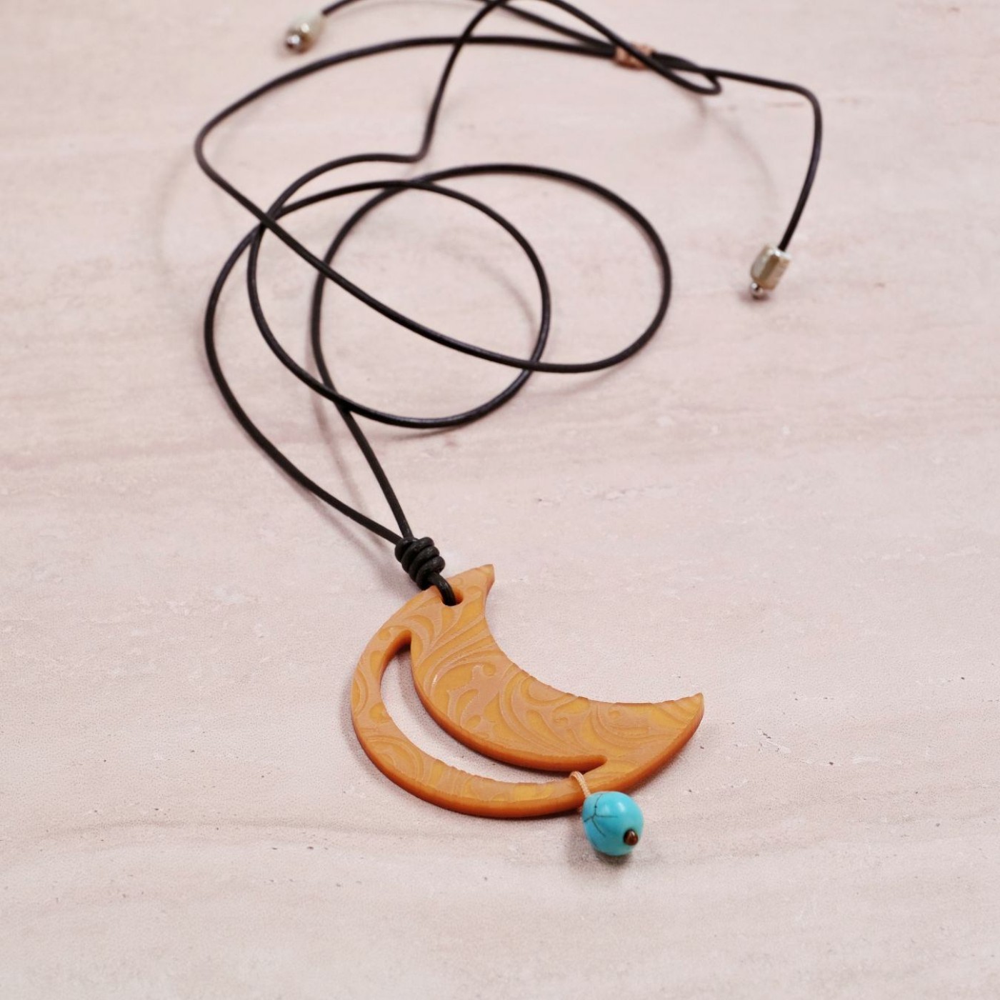 Nature Necklace | Half Moon Pendant — Necklaces from Toolittle — additional view 5