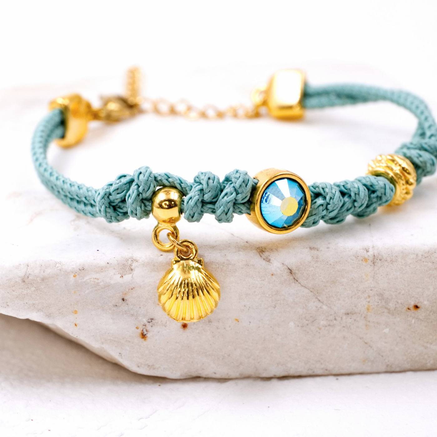 Cord Bracelet with Crystal — Bracelets from Toolittle — additional view 3
