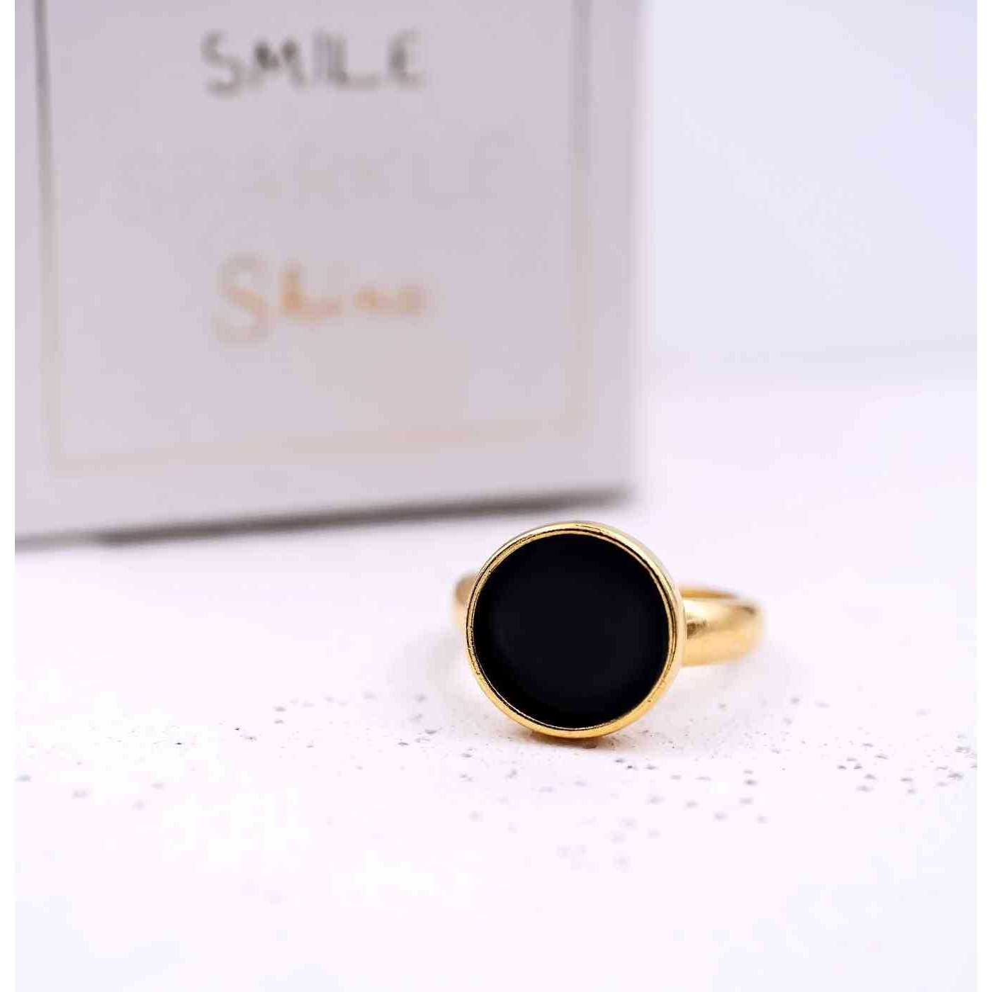 Gold-plated ring with enamel — Rings from Toolittle — additional view 4