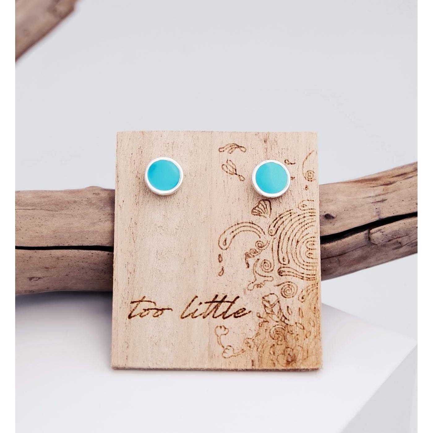 "Midi Dots on Wood" Stud earrings — Earrings from Toolittle — additional view 3