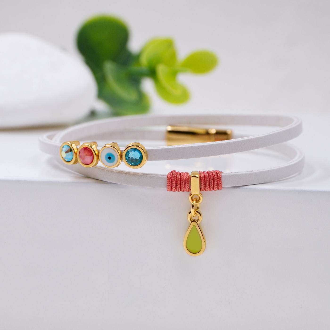Crystal Leather Bracelet — Bracelets from Toolittle — additional view 3