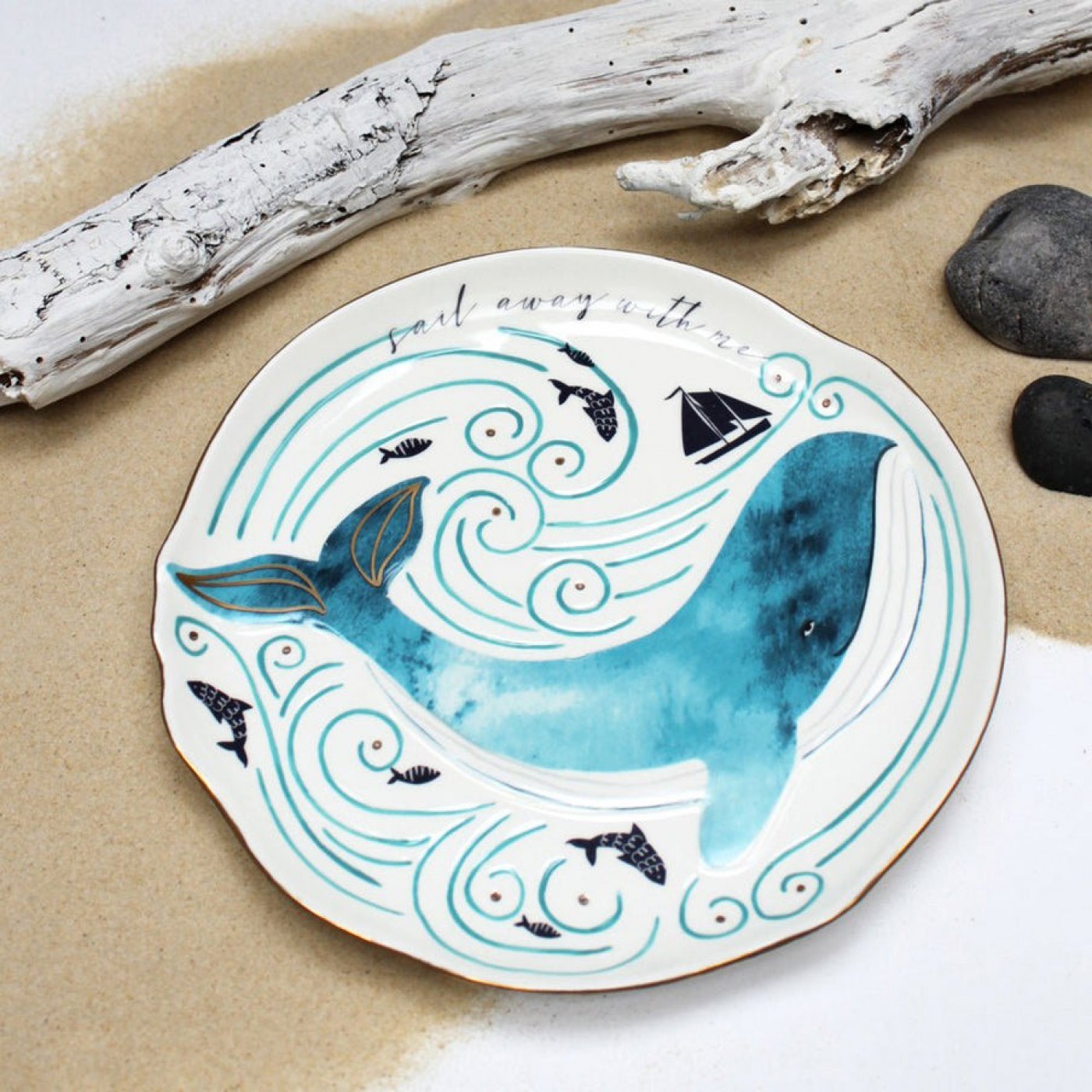 By The Sea Whale Platter — Ceramics & pottery from Toolittle — additional view 2