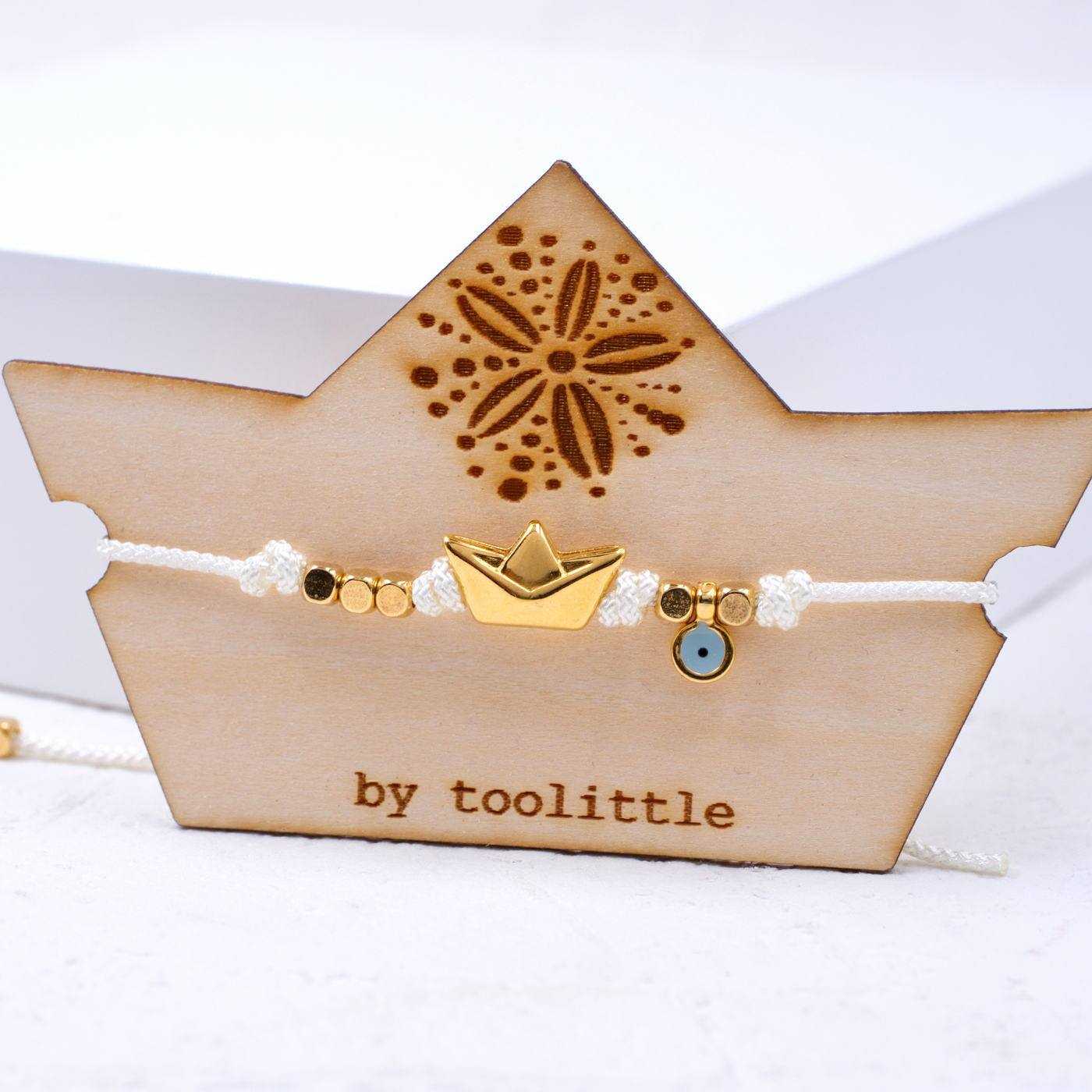 Golden Boat Macrame Bracelet — Bracelets from Toolittle — additional view 2