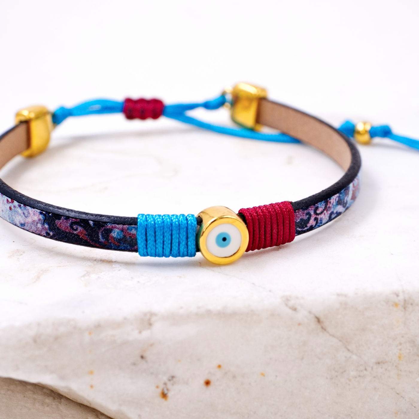 Evil Eye Leather Bracelet — Bracelets from Toolittle — additional view 2