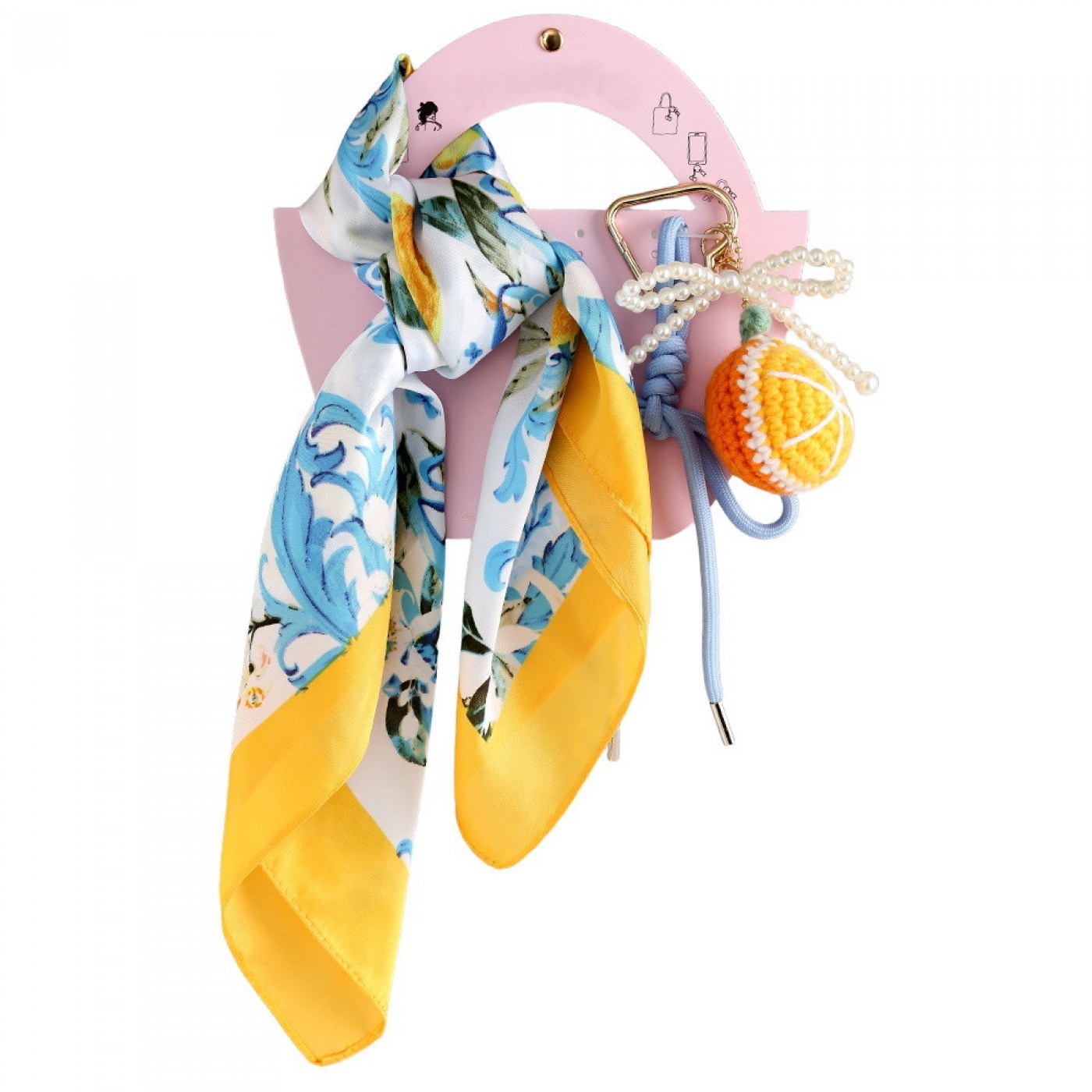 Bag Charm & Scarf — Scarves & wraps from Toolittle — additional view 2