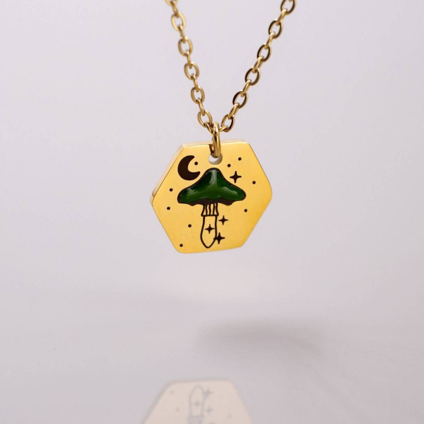 Lucky 2026 Necklace - Handmade of Steel & Enamel — Pendants & charms from Toolittle — additional view 2