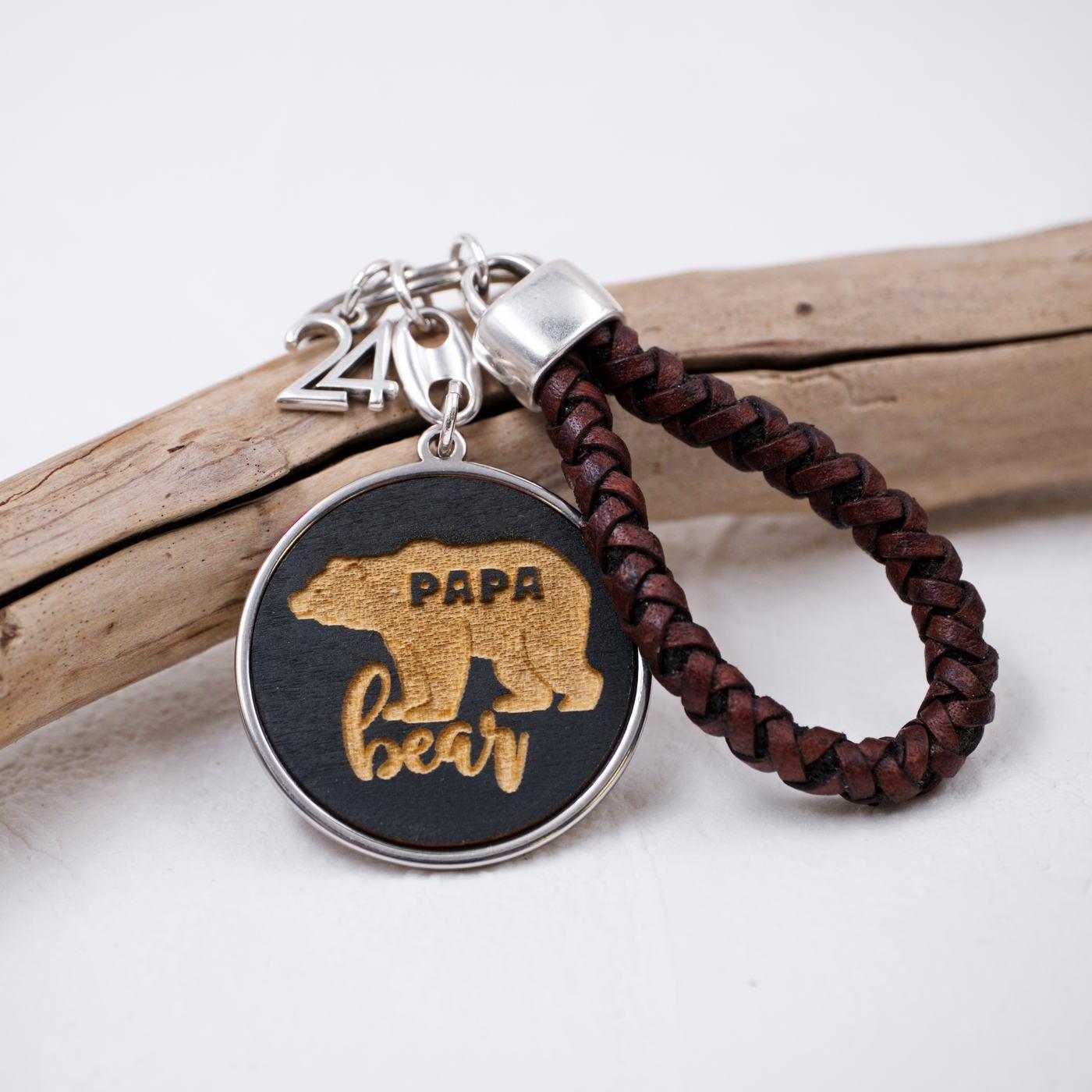2026 Good luck Papa bear Keychain