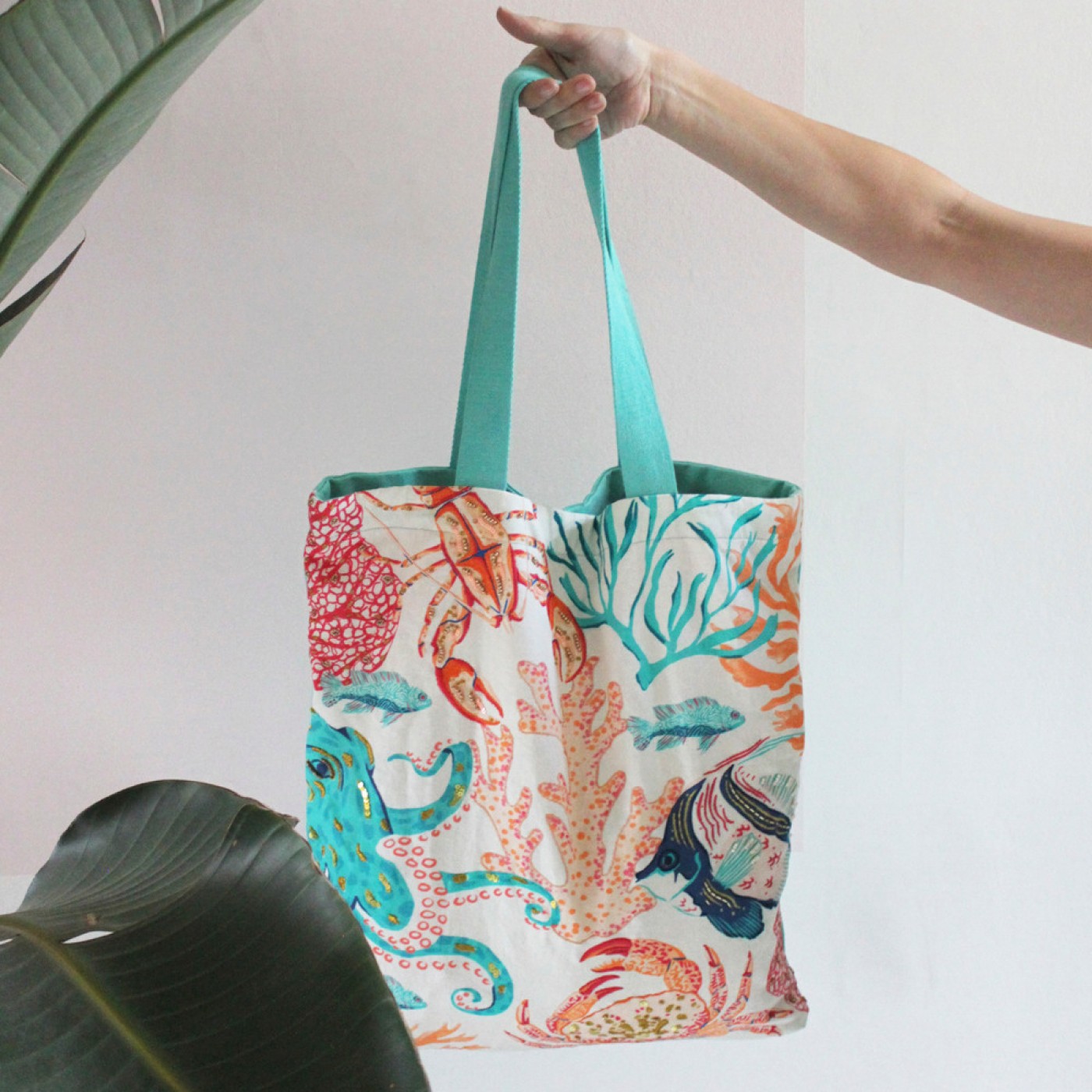 Coral Sea Shopper Bag — Bags & purses from Toolittle — additional view 4