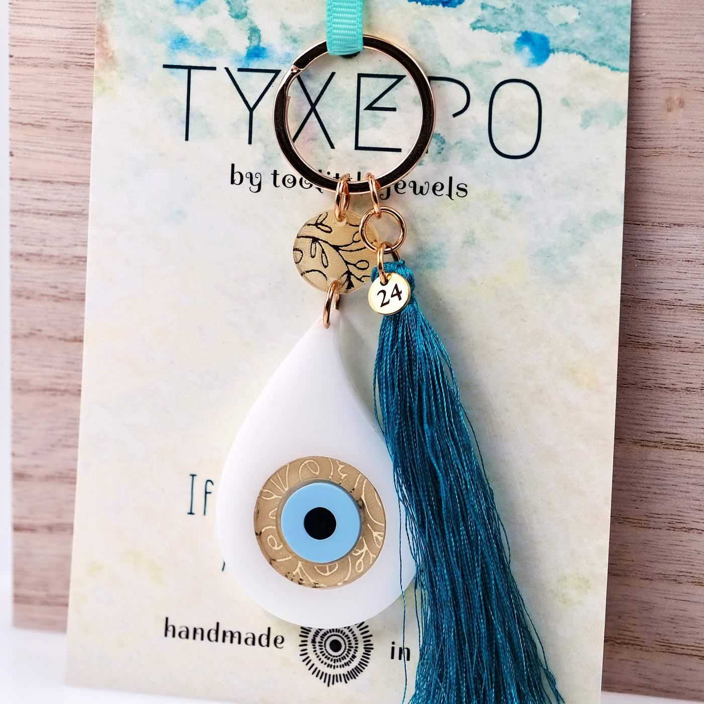 2026 Lucky Keychain with Evil Eye — Pendants & charms from Toolittle — additional view 2
