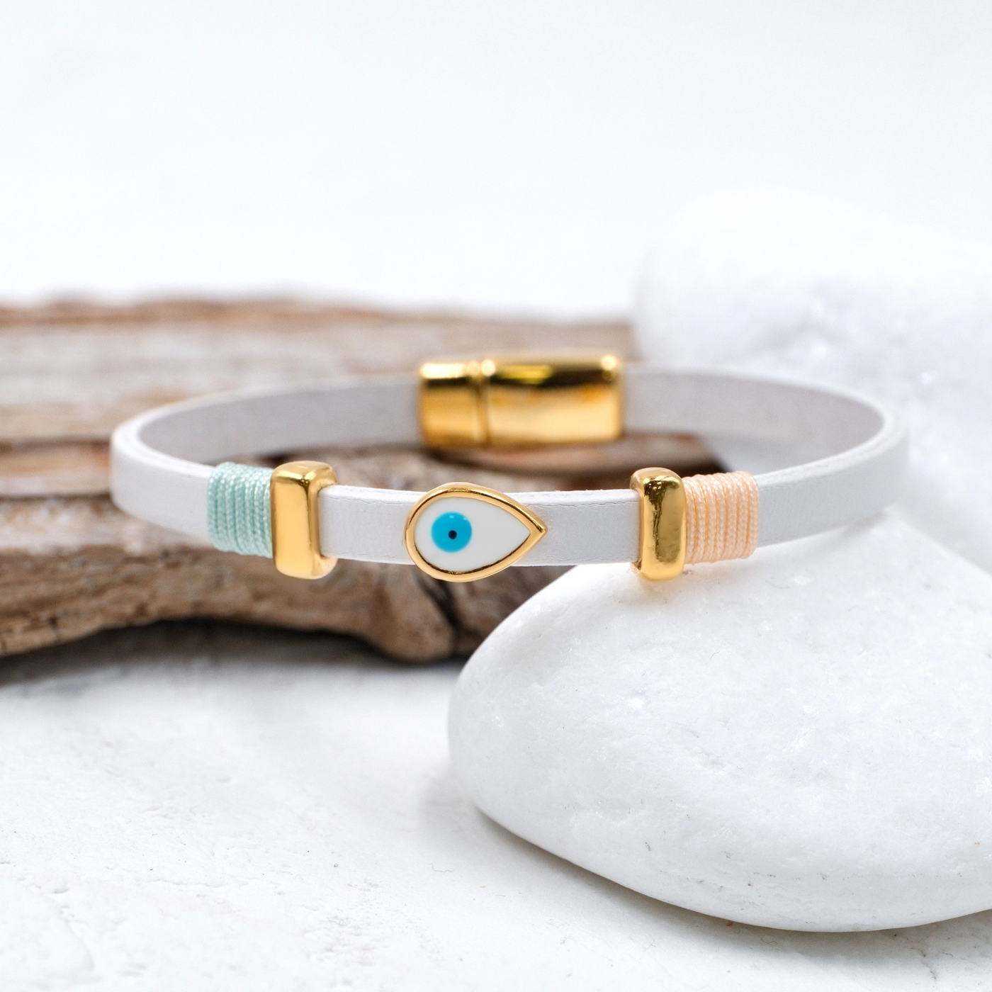 Eye Drop Leather Bracelet — Bracelets from Toolittle — additional view 2