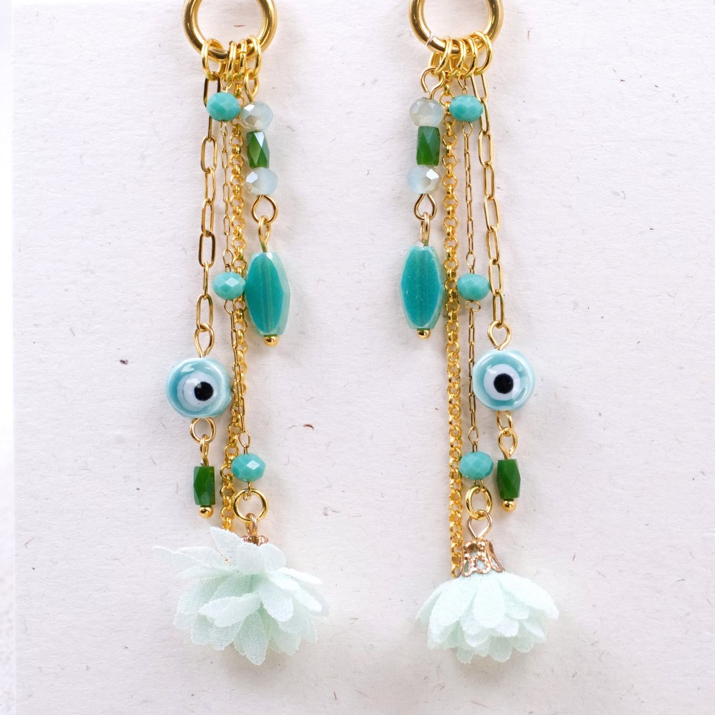 Evil Eye Gold-plated Earrings — Earrings from Toolittle — additional view 3