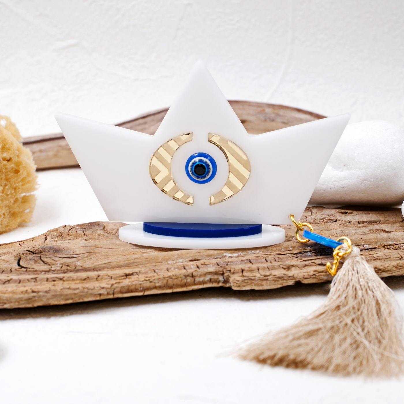 Aegean Collection Lucky Charm Boat Plexiglass — Pendants & charms from Toolittle — additional view 2