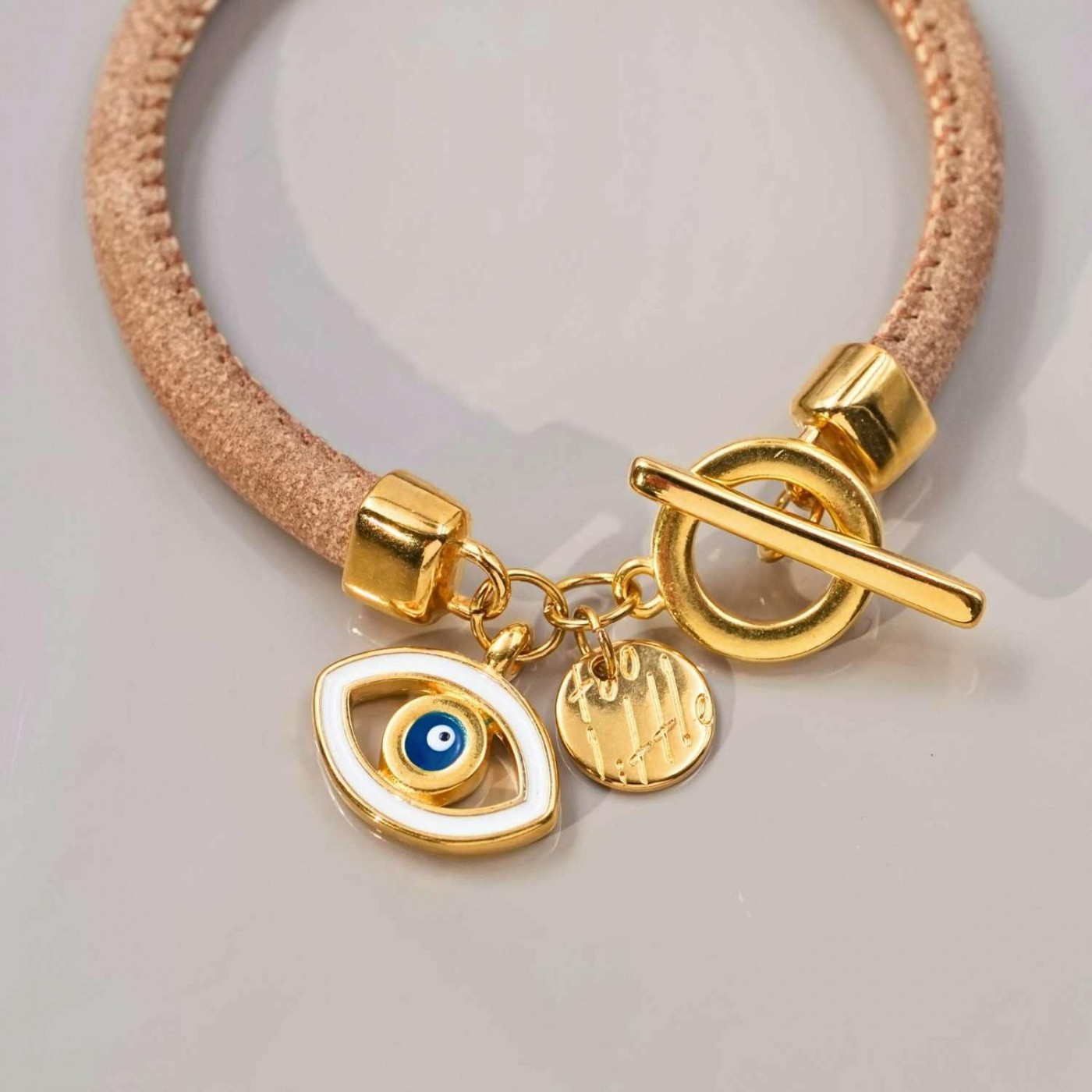 Women's Bracelet with Enamelled Evil Eye — Bracelets from Toolittle — additional view 4