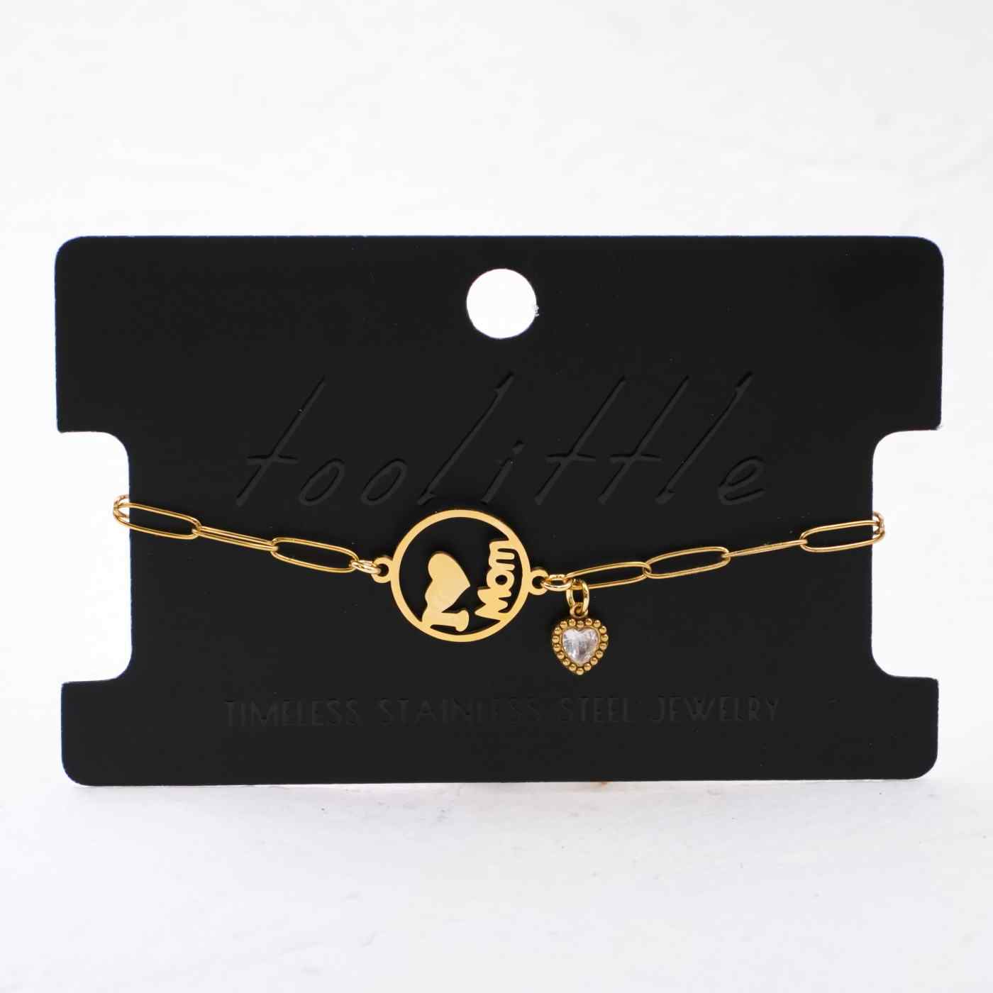 I Love Mom Inox Chain Bracelet — Bracelets from Toolittle — additional view 2