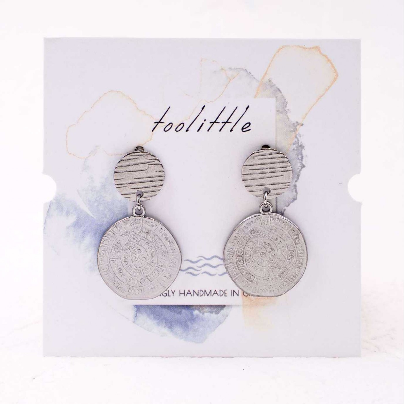 Phaistos Inox Earrings — Earrings from Toolittle — additional view 3