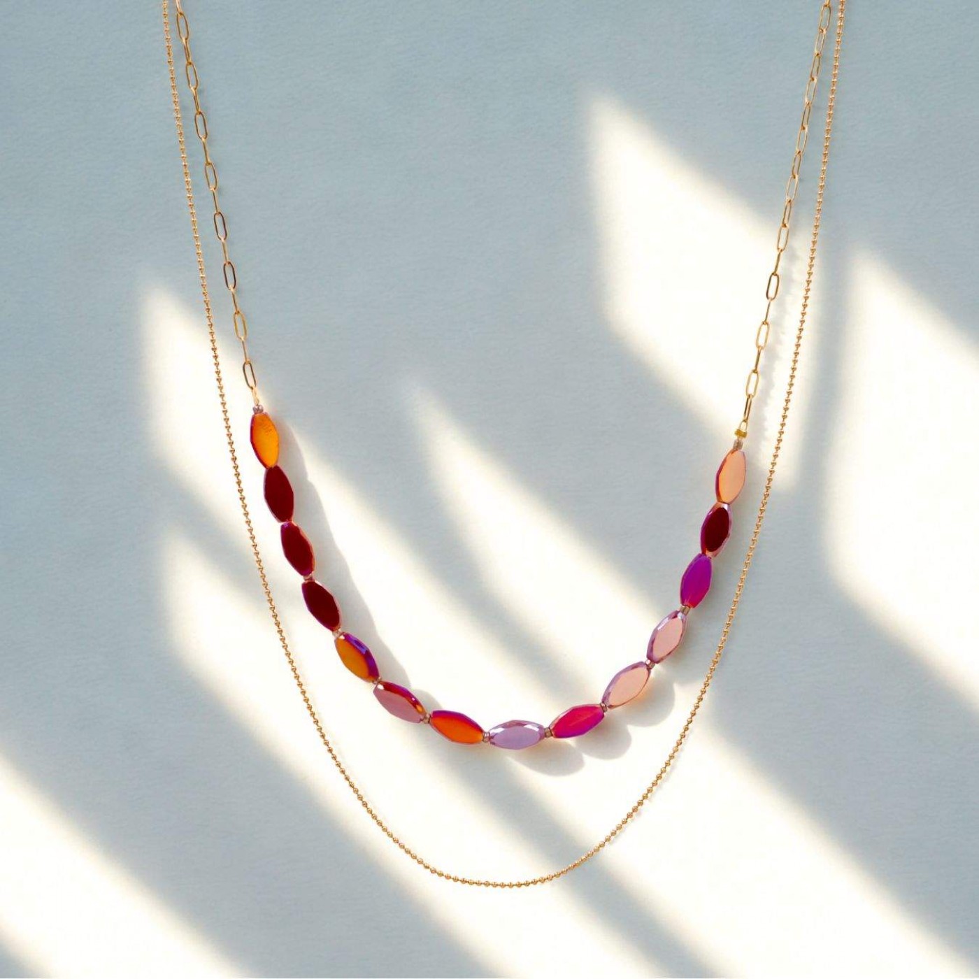 Crystal Jewelry: Handmade Layered Necklace — Necklaces from Toolittle — additional view 5