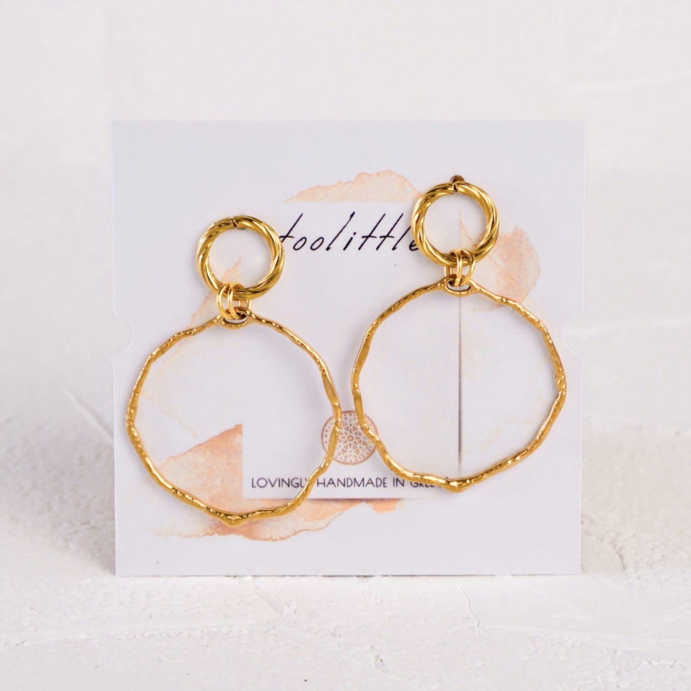Stainless steel Jewelry: Gold-plated Earrings — Earrings from Toolittle — additional view 4