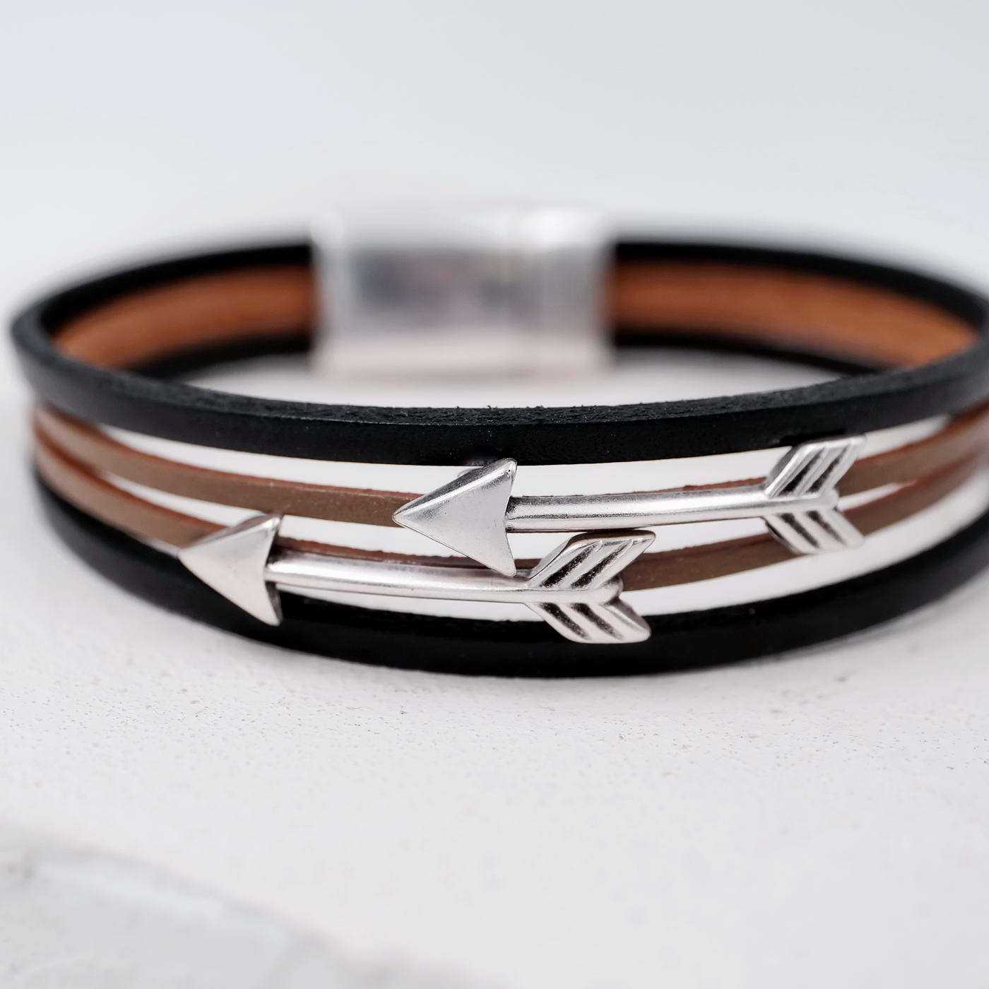Men's leather bracelet Arrow — Bracelets from Toolittle — additional view 2