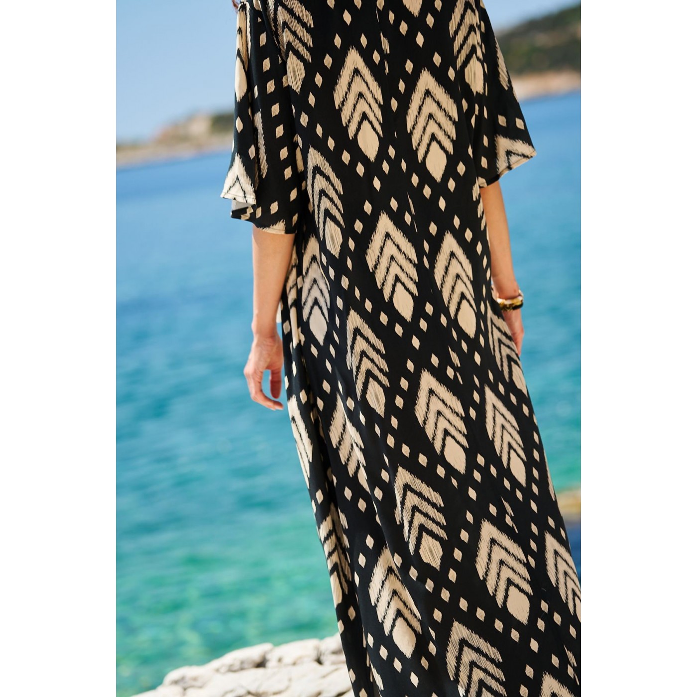KOKKOSAMMOU Maxi caftan Samothraki — Dresses from Toolittle — additional view 10