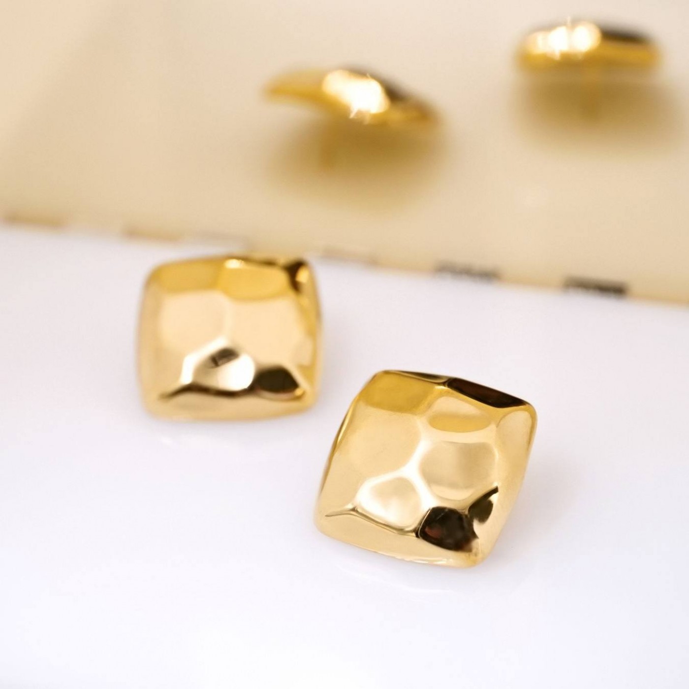 Steel Earrings – Timeless Elegance — Earrings from Toolittle — additional view 2