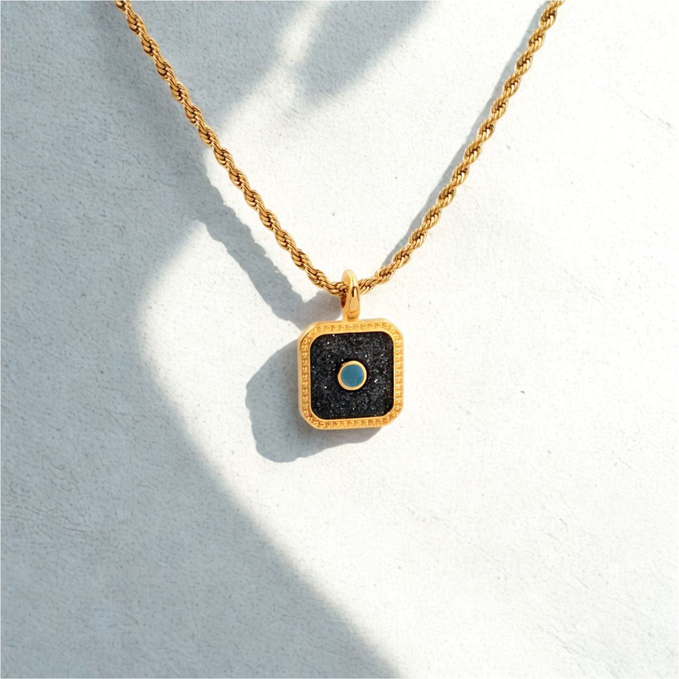 Gold-plated Enamelled Medallion — Necklaces from Toolittle — additional view 2