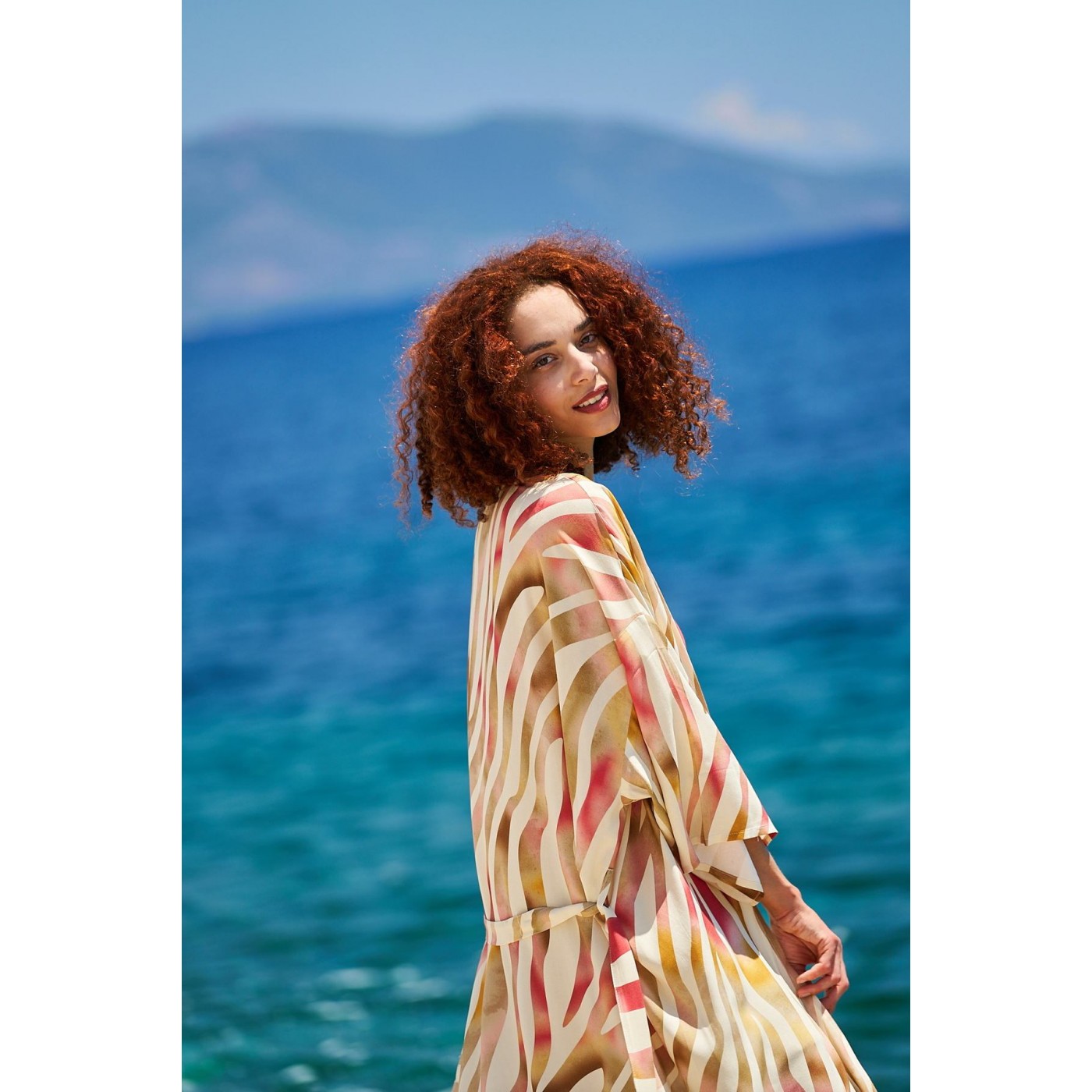 KOKKOSAMMOU Maxi caftan - kimono Paros — Dresses from Toolittle — additional view 10