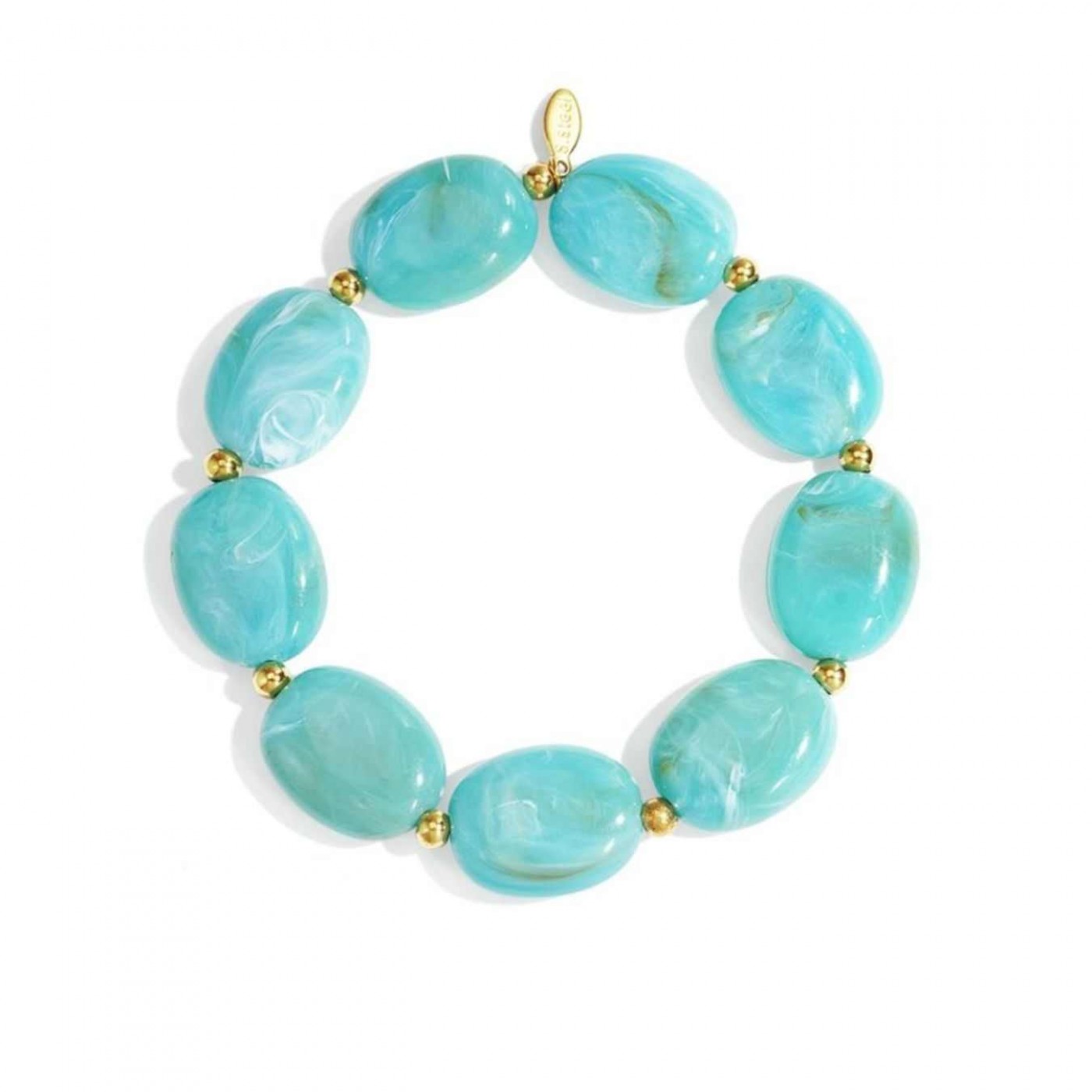 Elastic Bracelet | Stainless Steel & Acrylic Stones — Bracelets from Toolittle — additional view 2