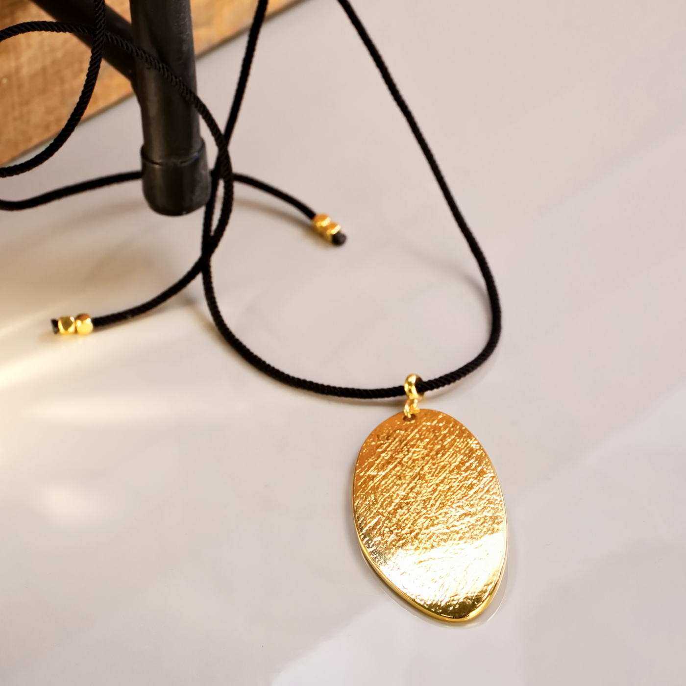 Organic Pendant Long Necklace — Necklaces from Toolittle — additional view 2