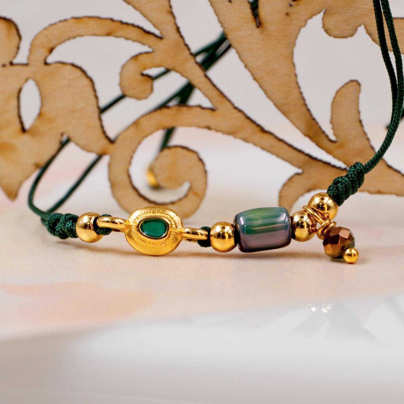 Green Cord Makrame Bracelet — Bracelets from Toolittle — additional view 4