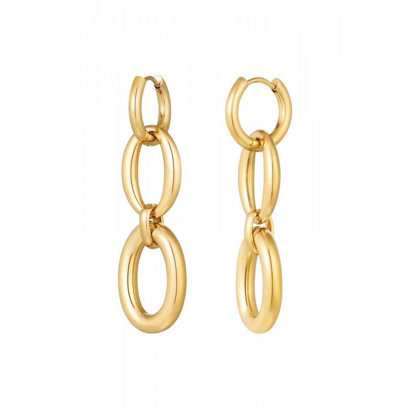 Earrings Golden Links