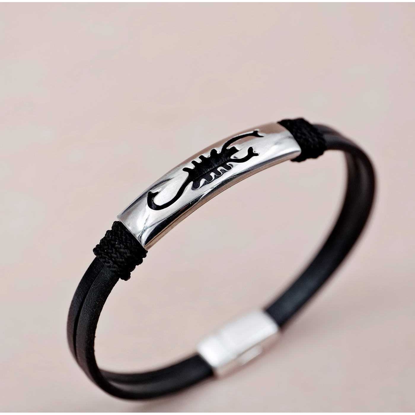 Men's leather bracelet — Bracelets from Toolittle — additional view 2